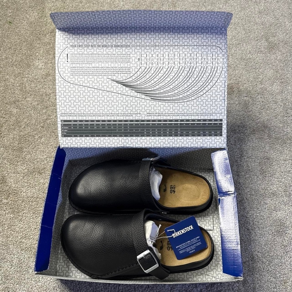 New Birkenstock Boston Lutry Premium Black Clogs Men's 7-7.5 Women's 9-9.5 - Picture 5 of 6